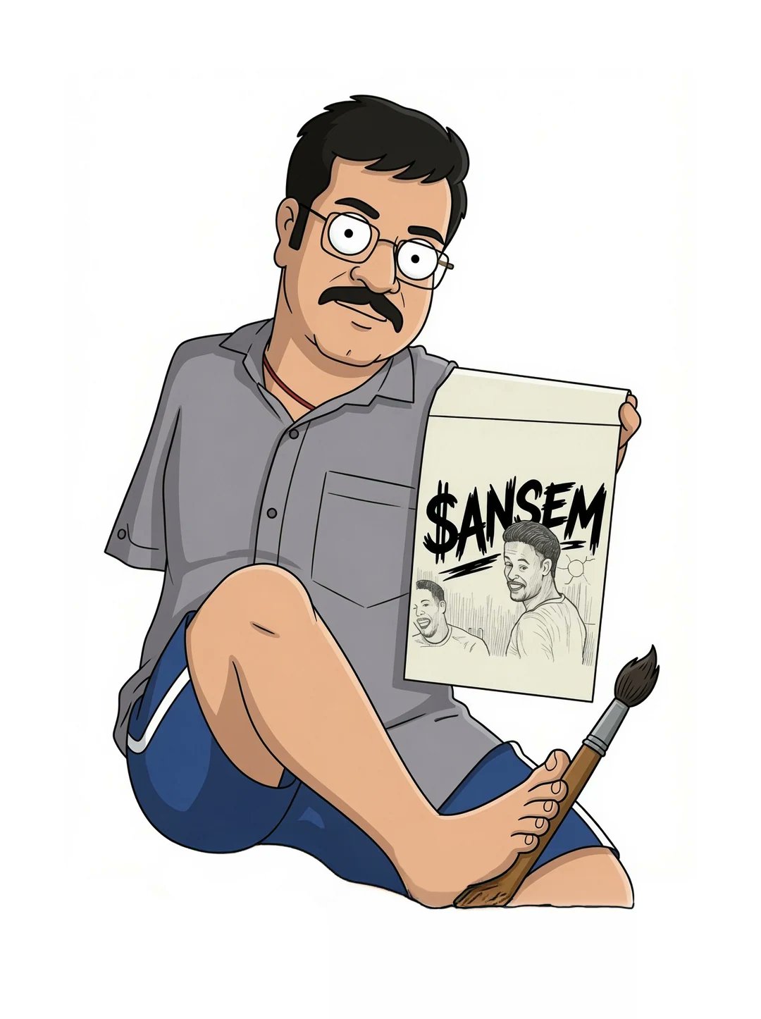 Dhiraj at work — the artist behind the collection